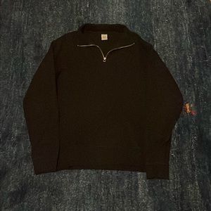 Black Zara Quarterzip Sweater